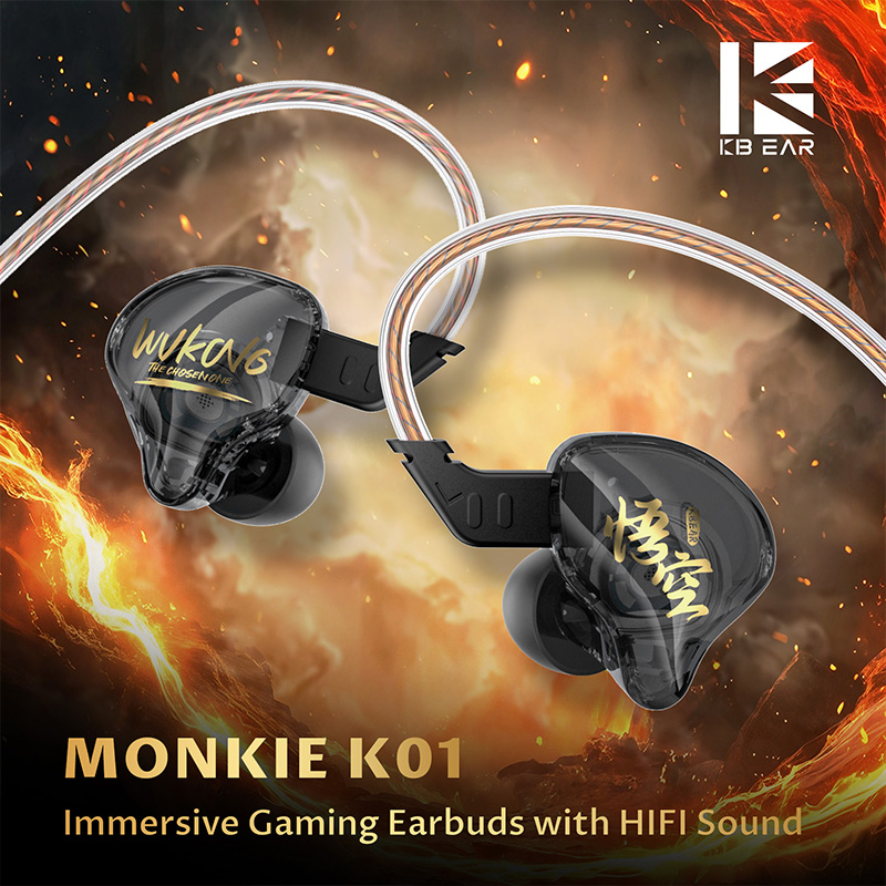In Ear Monitor Iem - KBEAR K01 IEMS for Gaming Noise