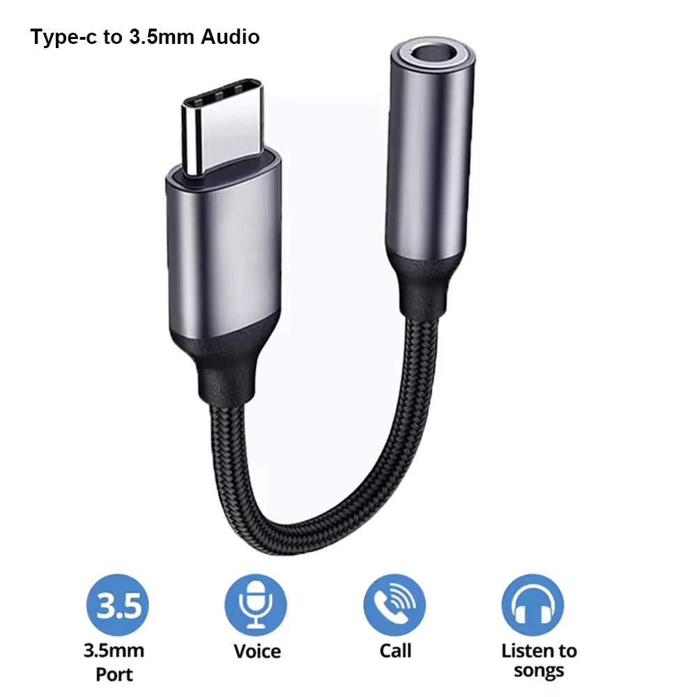 Audiophile Headphone Wired - USB C 3.5mm Audio Adapter USB