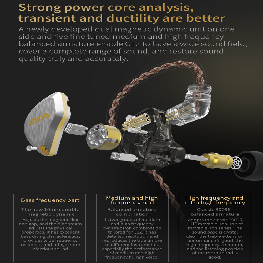 CCA C12 in Ear Metal Headphone - đánh giá và giá In Ear Monitor Iem