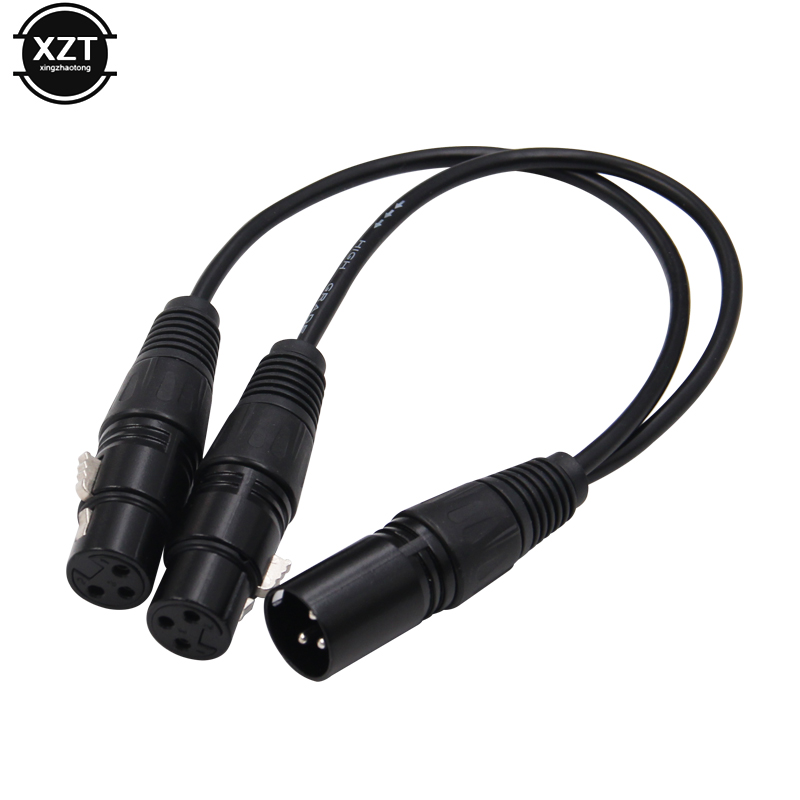 New 3-Pin XLR Male Plug to Dua - đánh giá và giá Audio Splitter Y