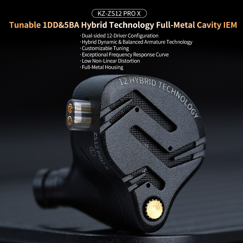 KZ ZS12 PRO X Metal Earphones  - đánh giá và giá Audiophile Headphone Wired