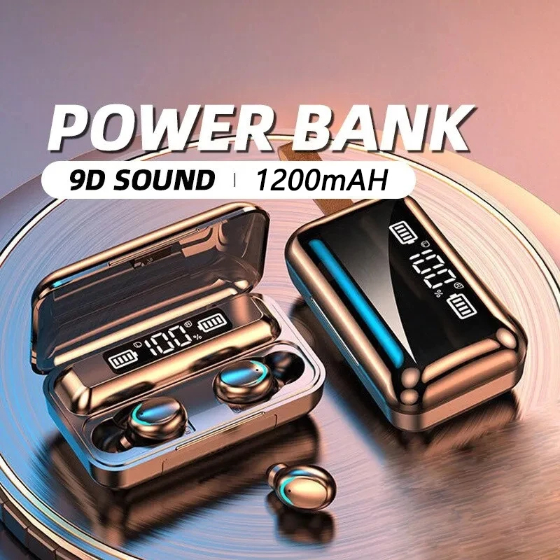 F9 Wireless Headphone TWS Blue - đánh giá và giá Wireless Earbuds Tws