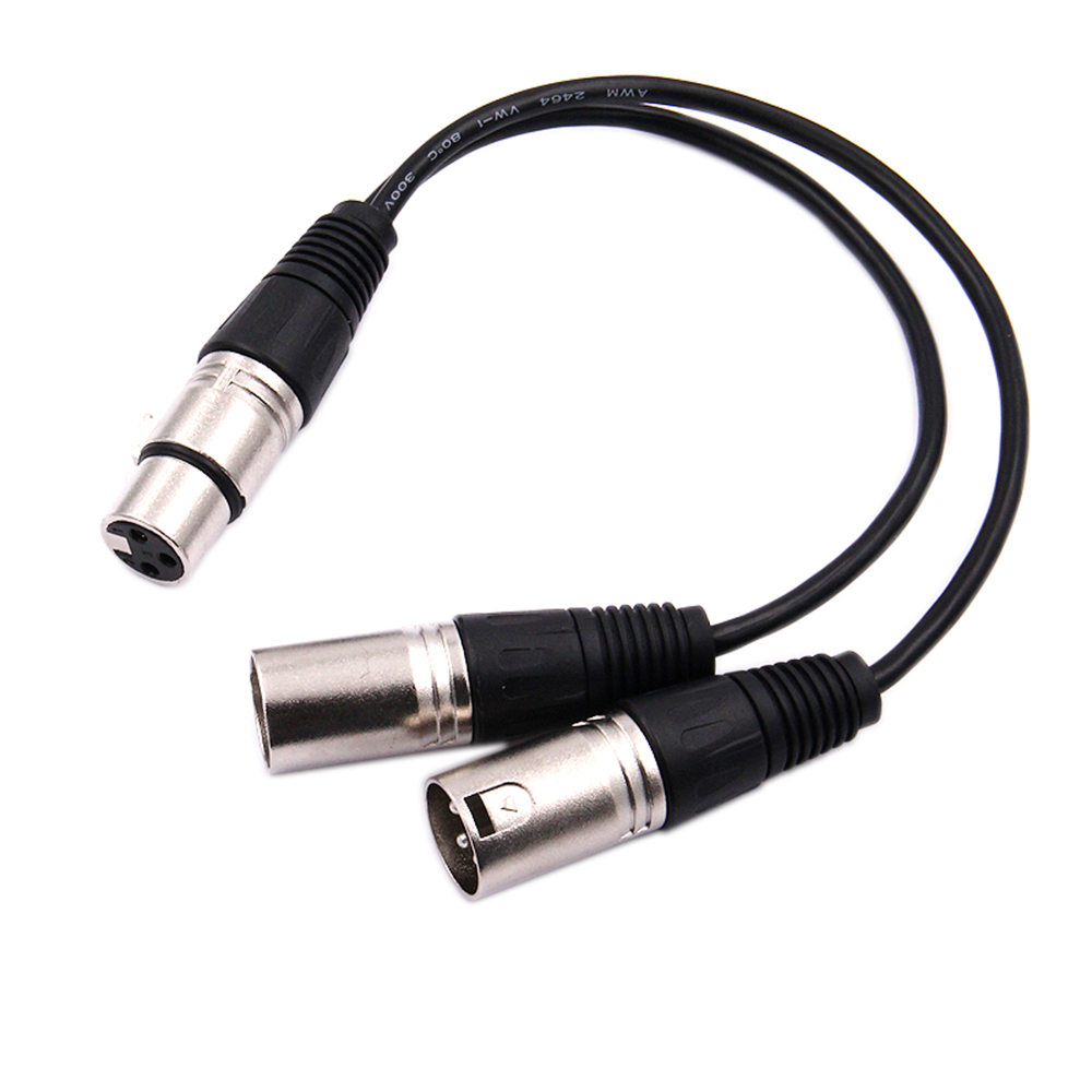 30cm 3 Pin XLR FEMALE Jack To  - đánh giá và giá Audio Splitter Y