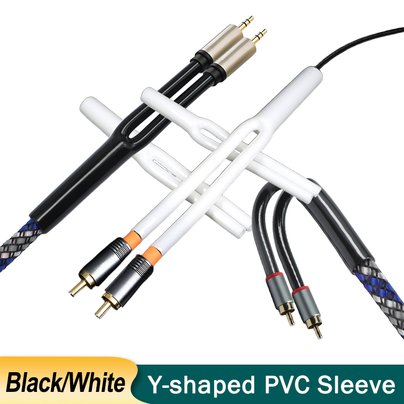 2-100pcs Y-shaped PVC Sleeve 7 - đánh giá và giá Audio Splitter Y