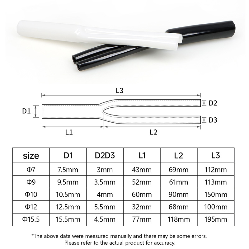 2-100pcs Y-shaped PVC Sleeve 7 - đánh giá và giá Audio Splitter Y