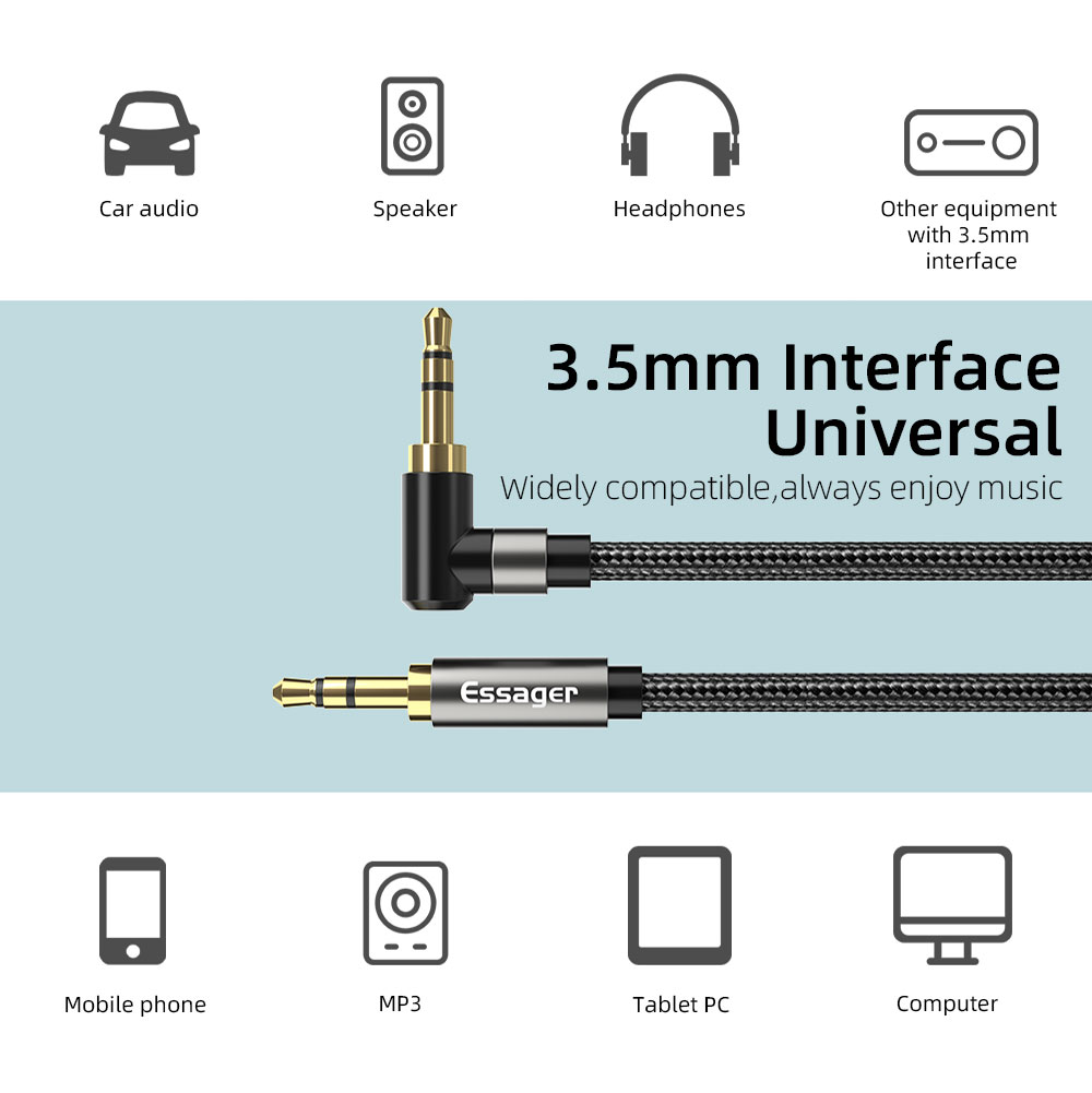 Essager Aux Cáp Nối Dài Jack 3 - đánh giá và giá Cable Extension 3.5