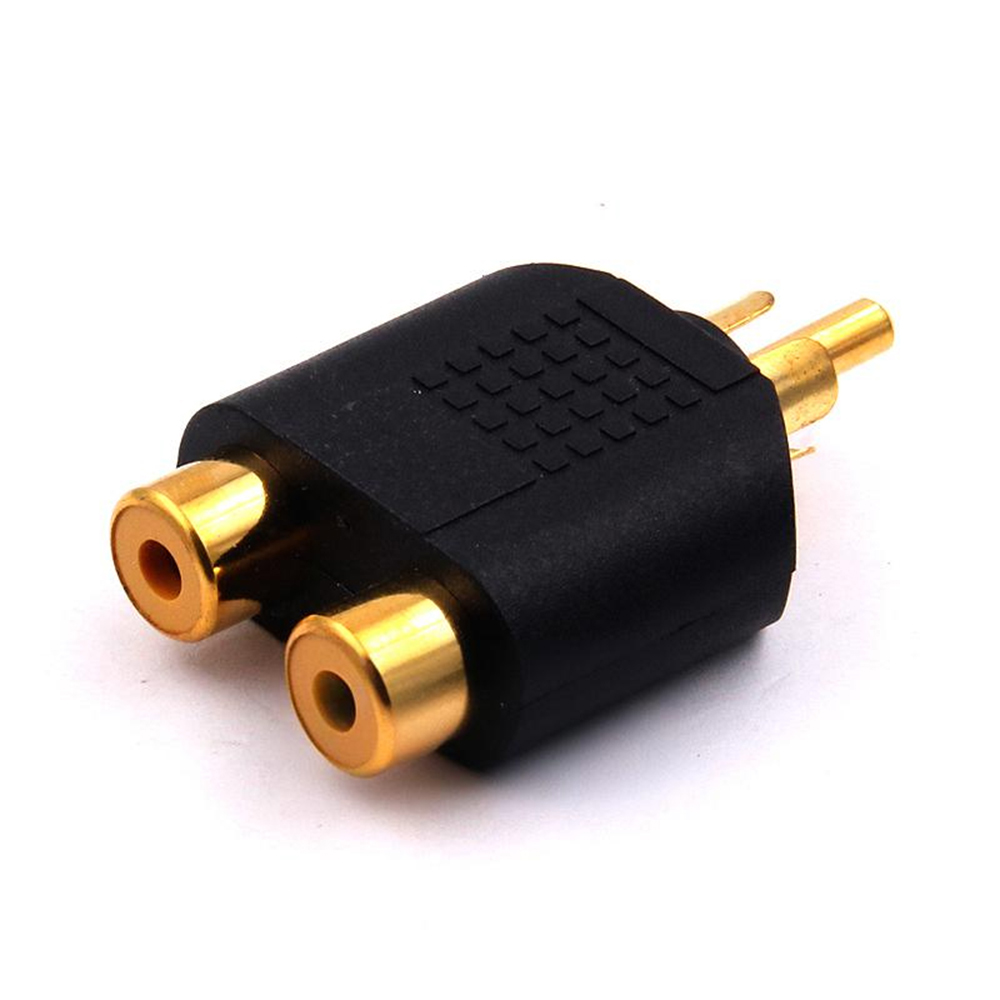 3.5mm Stereo Male To 2 RCA Fem - đánh giá và giá Earphone Splitter Jack