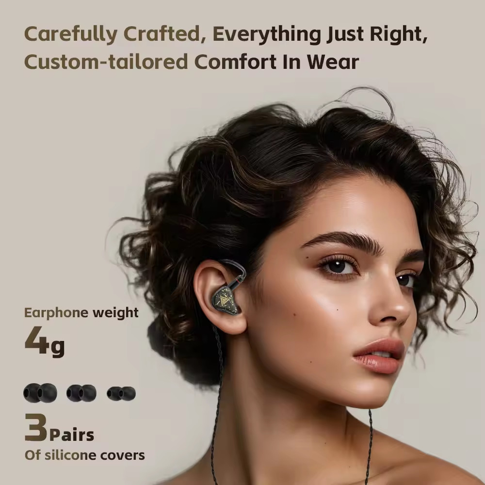 QKZ KAISER In-Ear Headphones 1 - đánh giá và giá In Ear Monitor Iem