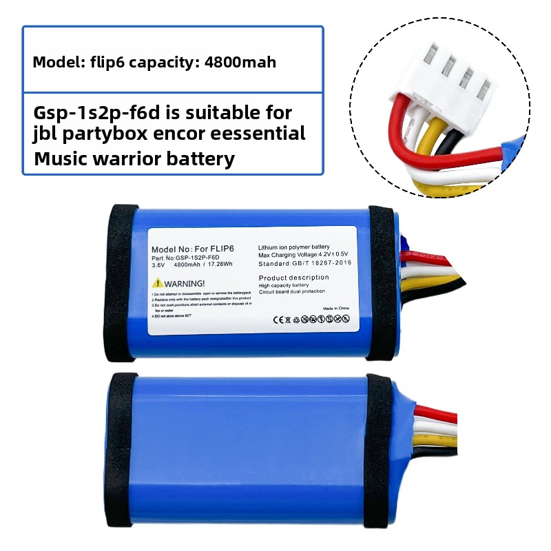 GSP-1S2P-F6D 3.6V 4800mAh 17.2 - đánh giá và giá Jbl Speaker Flip 6