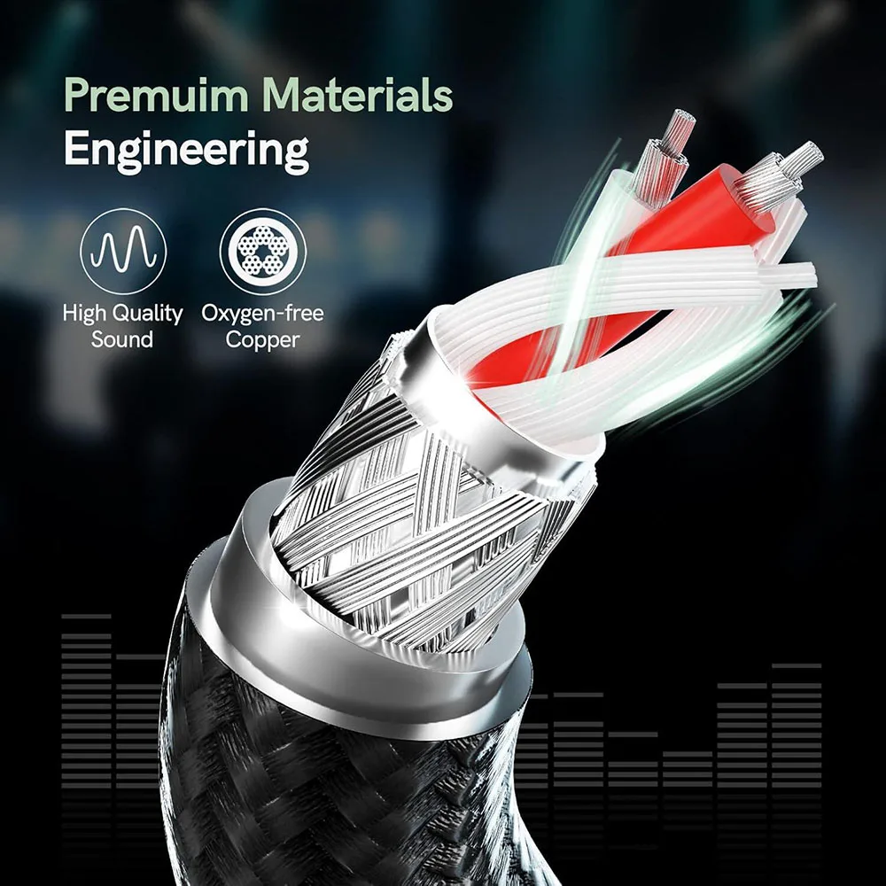 6.35mm To 2RCA Cable 1/4Inch M - đánh giá và giá Audio Splitter Y