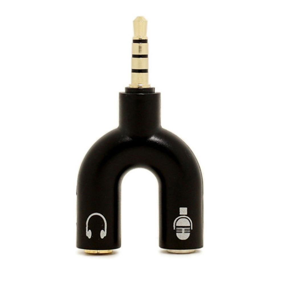 1PC Dual 3.5MM U Type Adapter  - đánh giá và giá Earphone Splitter Jack