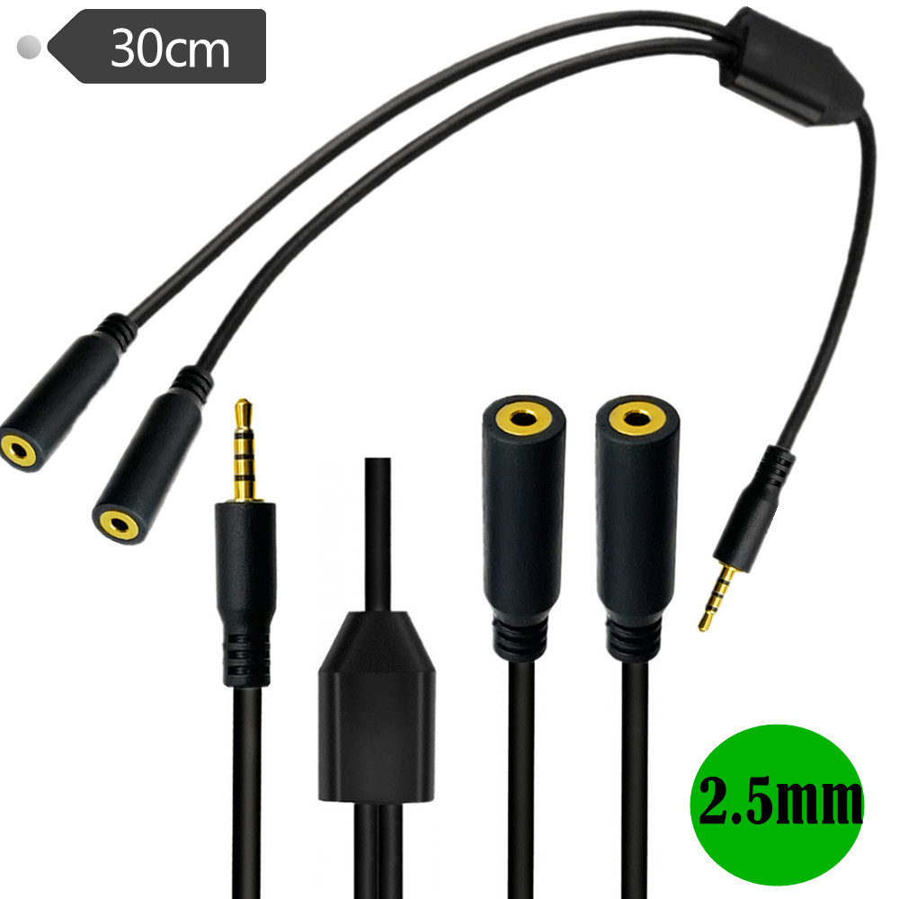 Gold Plated 4 Pole  2.5mm Male - đánh giá và giá Audio Splitter Y