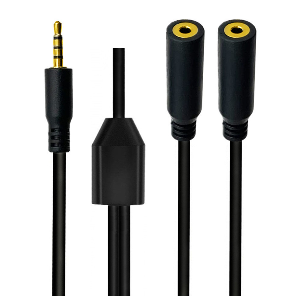 Gold Plated 4 Pole  2.5mm Male - đánh giá và giá Audio Splitter Y