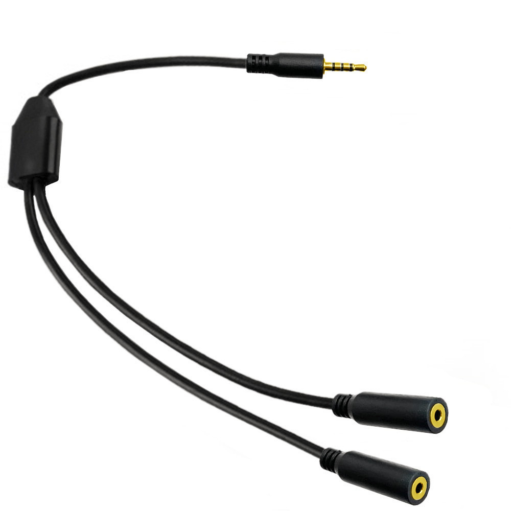 Gold Plated 4 Pole  2.5mm Male - đánh giá và giá Audio Splitter Y