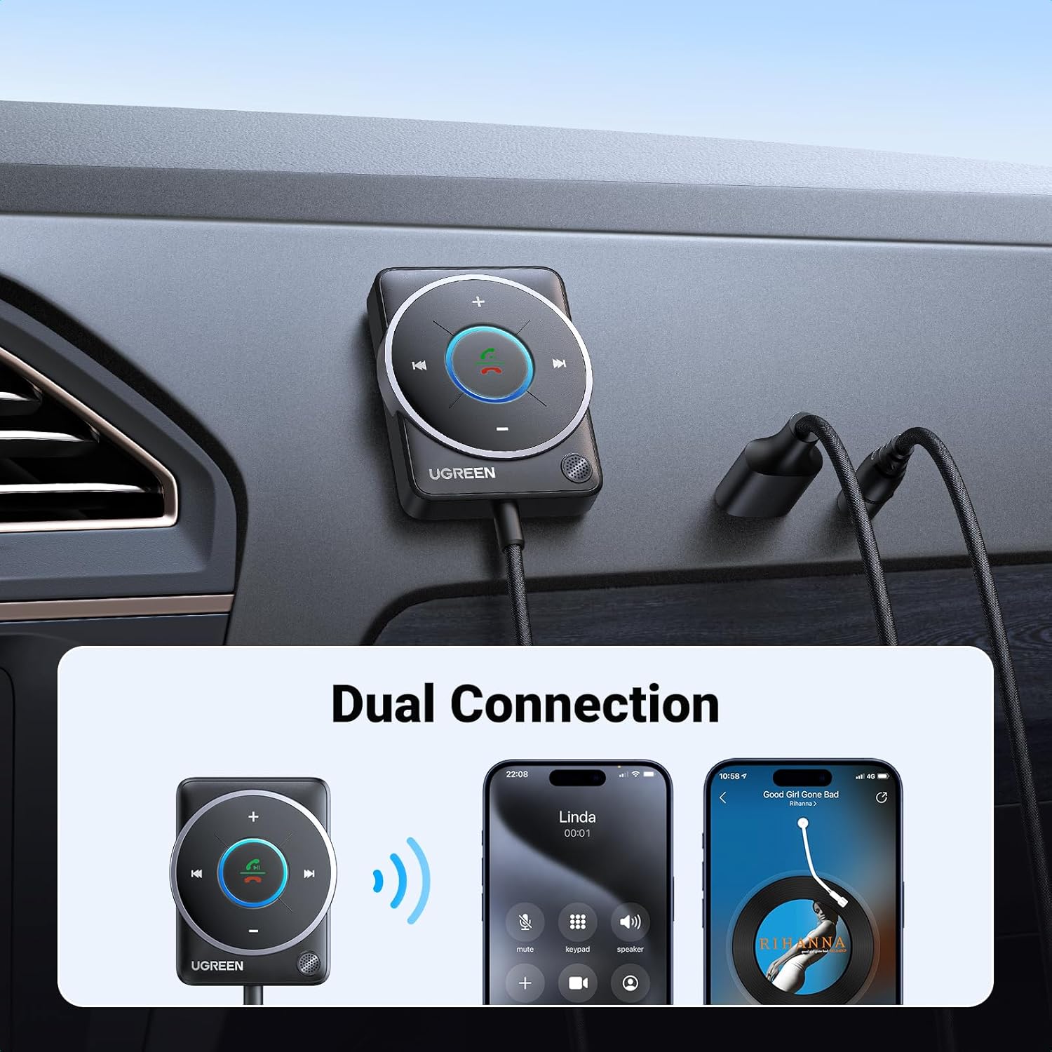 UGREEN Bluetooth 5.4 Aux Car A - đánh giá và giá Bluetooth Adapter Receiver