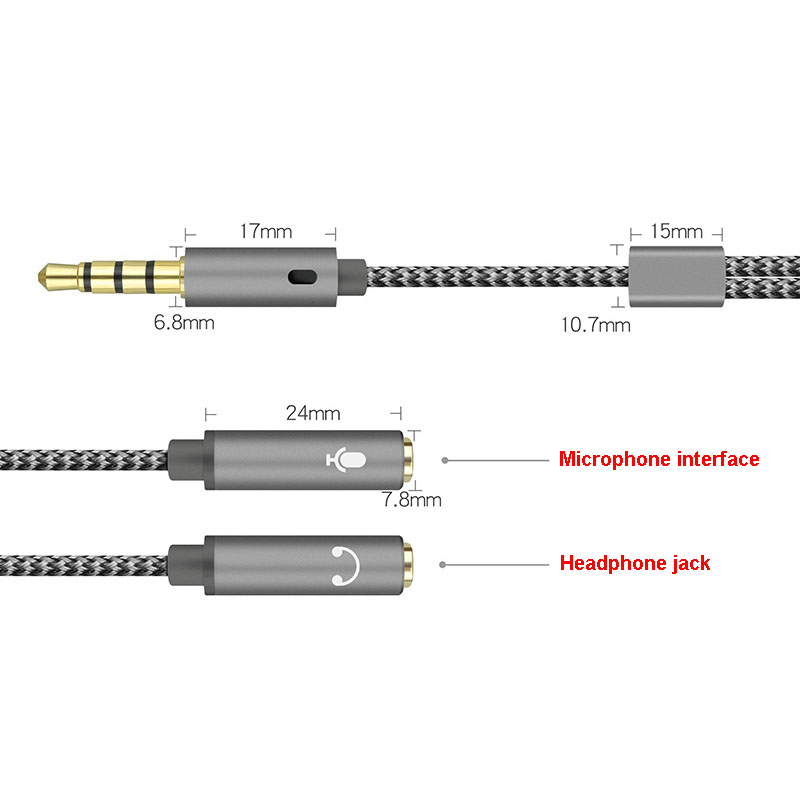 3.5mm Audio Splitter Y Jack 1  - đánh giá và giá Earphone Splitter Jack