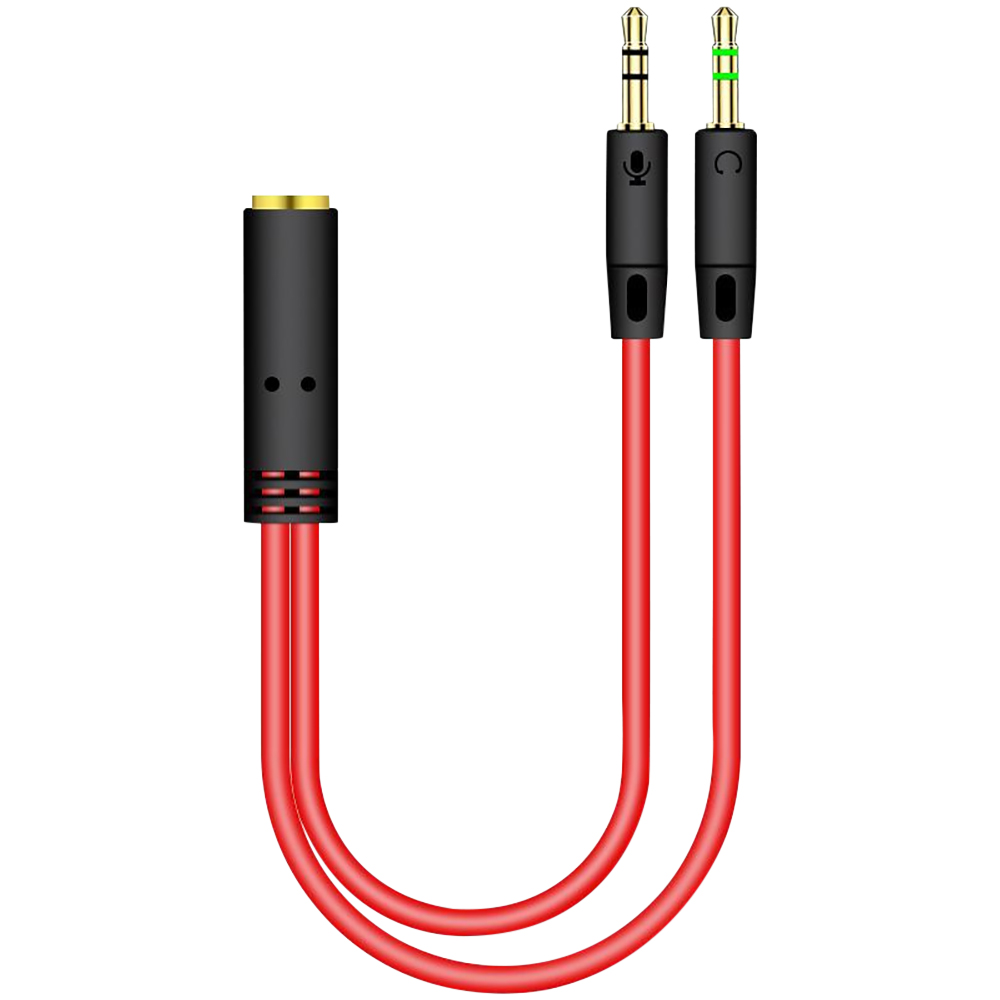 3.5mm Jack 2 Male To 1 Female  - đánh giá và giá Earphone Splitter Jack