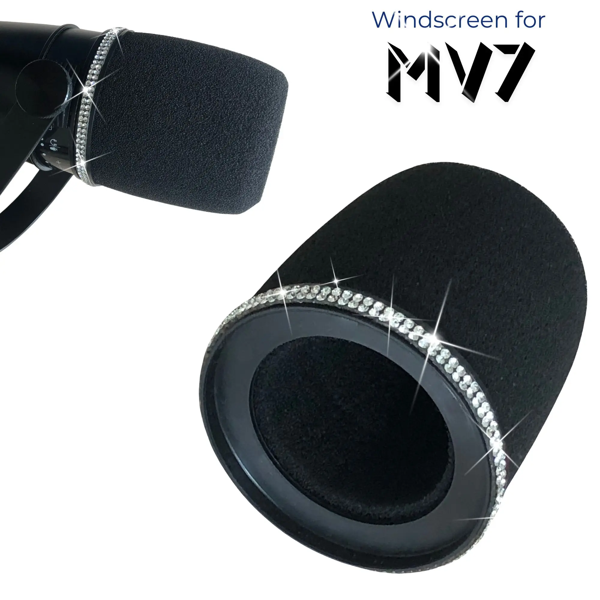 Sparkly MV7 Foam Pop Filter fo - đánh giá và giá Shure Mic Mv7