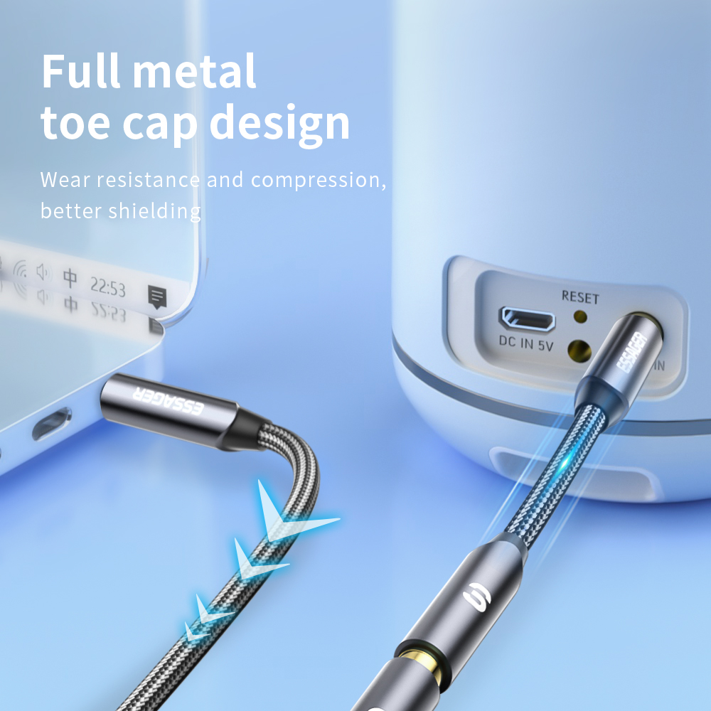ESSAGER Headphone Extension Ca - đánh giá và giá Earphone Splitter Jack