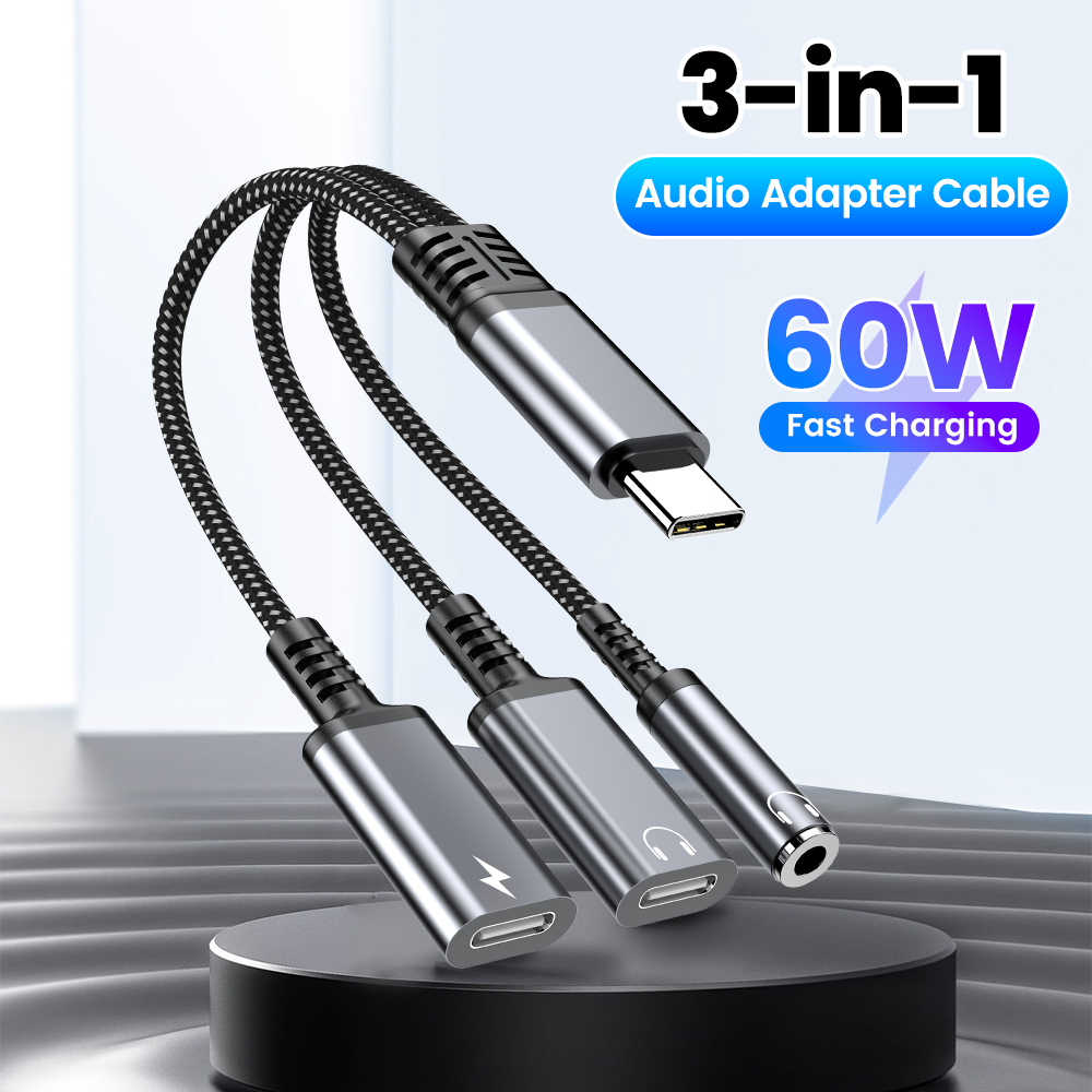 Type C Audio Adapter Cable 3in - đánh giá và giá Earphone Splitter Jack