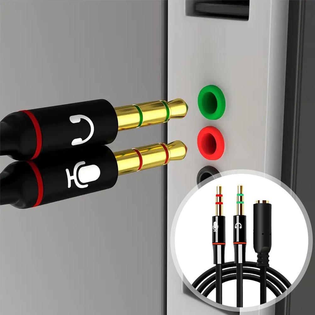 Headphone Microphone Audio Con - đánh giá và giá Audio Splitter Y