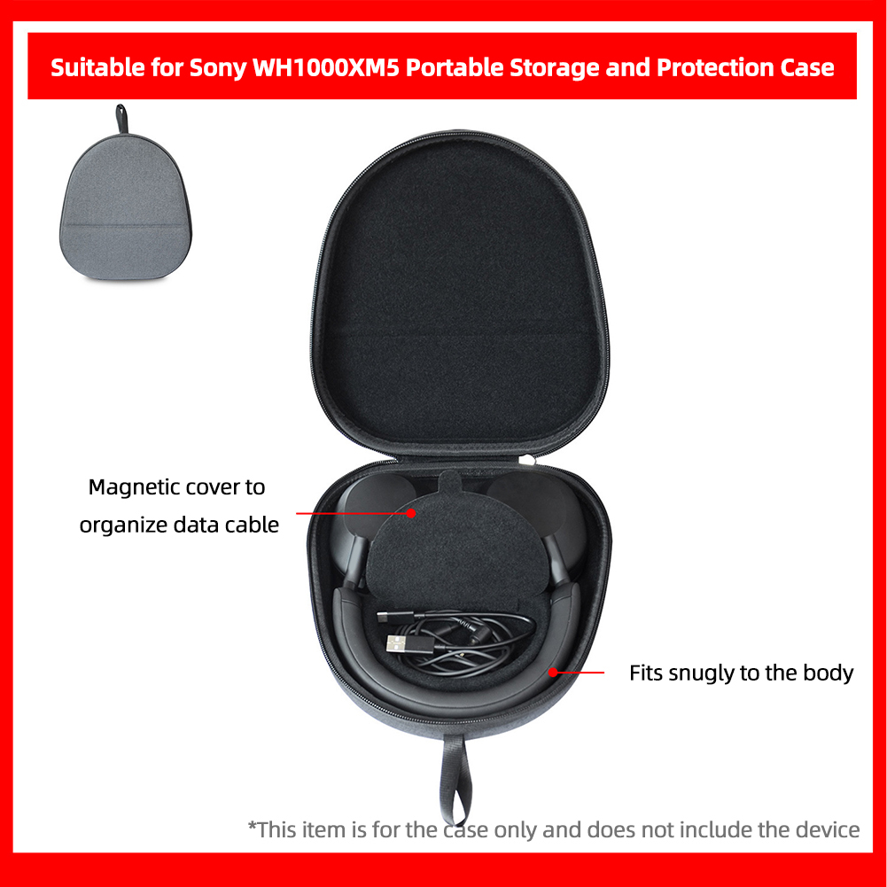 Hard Carrying Case Shockproof  - đánh giá và giá Sony Headphone Wh-1000Xm5